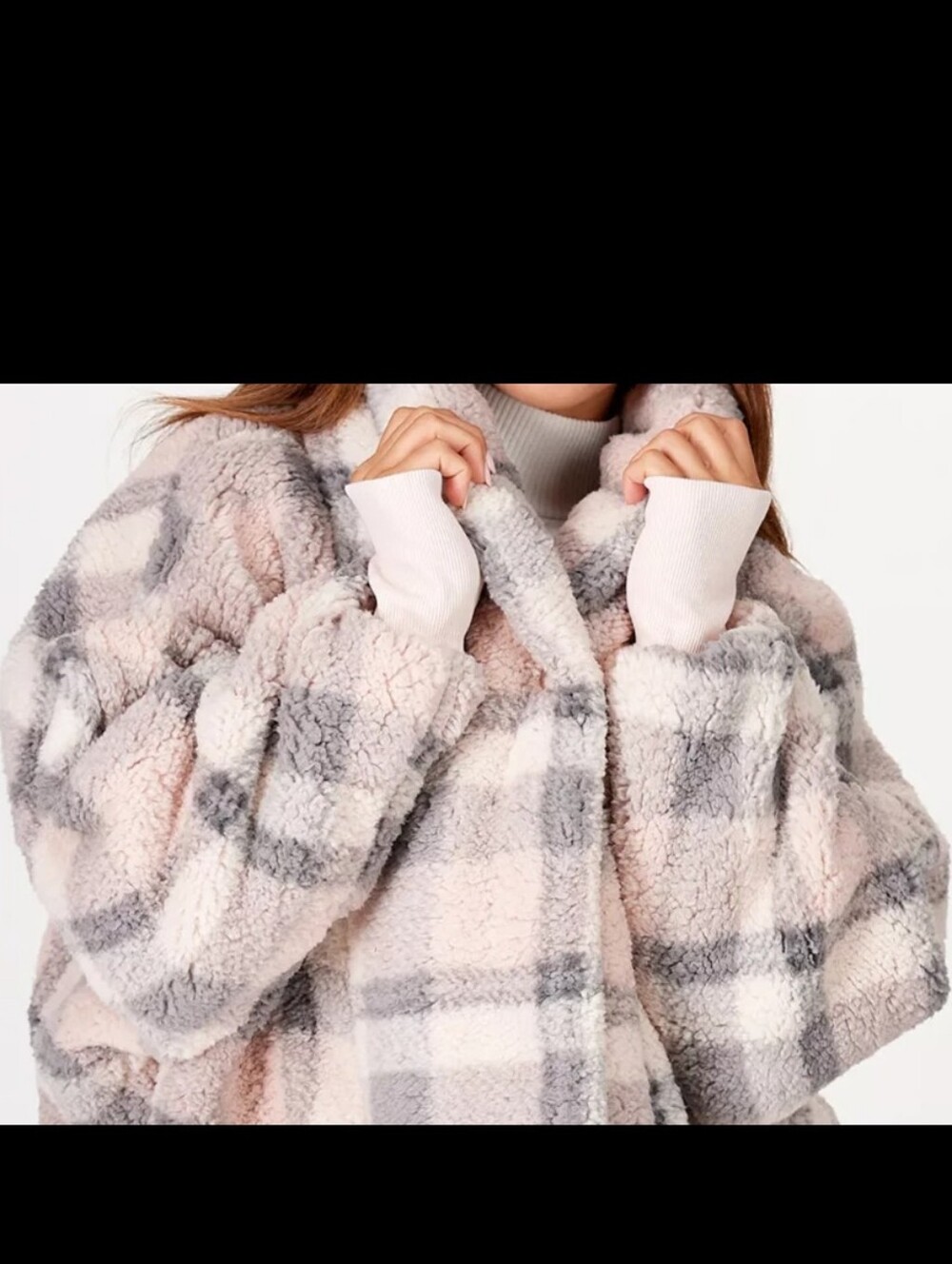 2/$30 Plaid Sherpa Lounger PXS/S BumbleBella By Jill Martin - Picture 5 of 5